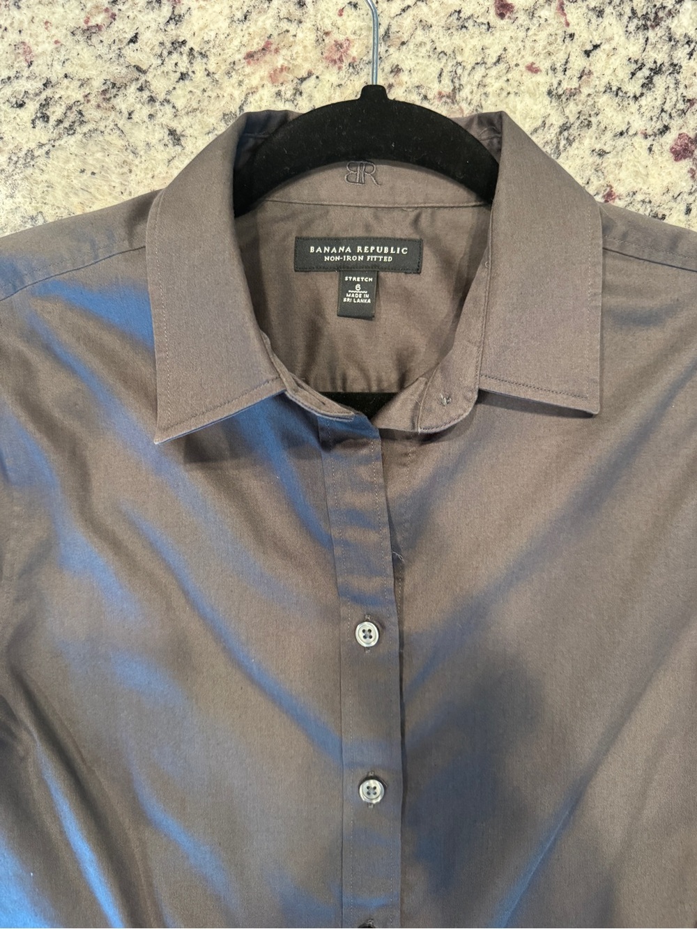 Banana Republic Women’s Fitted Dress Shirt - Charcoal